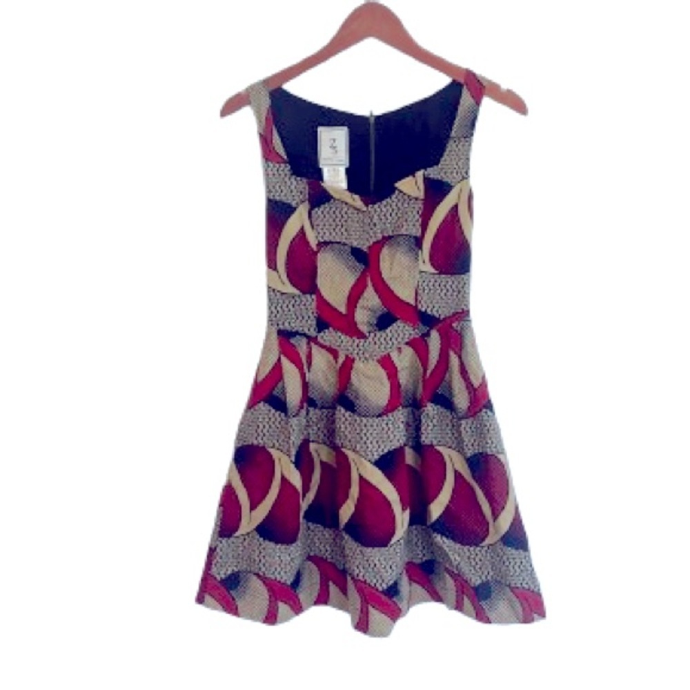 Anthropologie Zachary’s Smile White Label Fit and Flare Dress Size 2